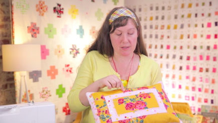 susan beal with pillow