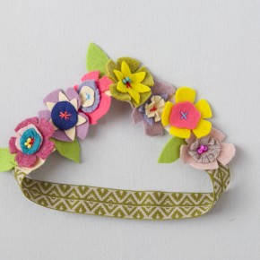 DIY felt flower headband